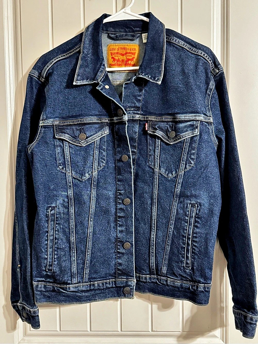 Levi's Ex-Boyfriend Trucker Jacket Blue Medium